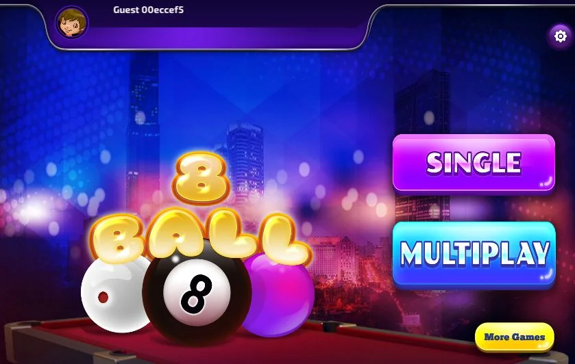 8 Ball Pool gameplay overview with 2 modes single and multiplayer