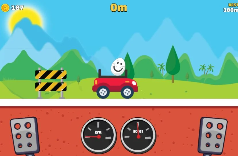 Eggy Car game interface