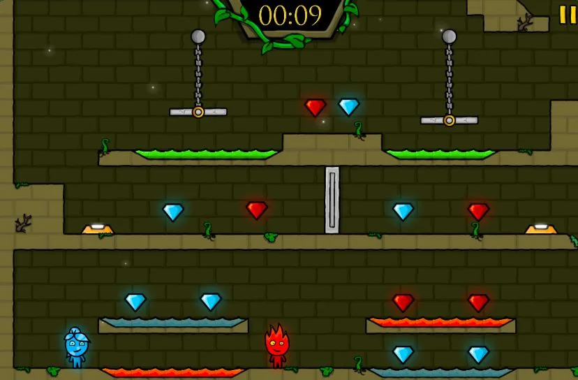 Fireboy and Watergirl game interface
