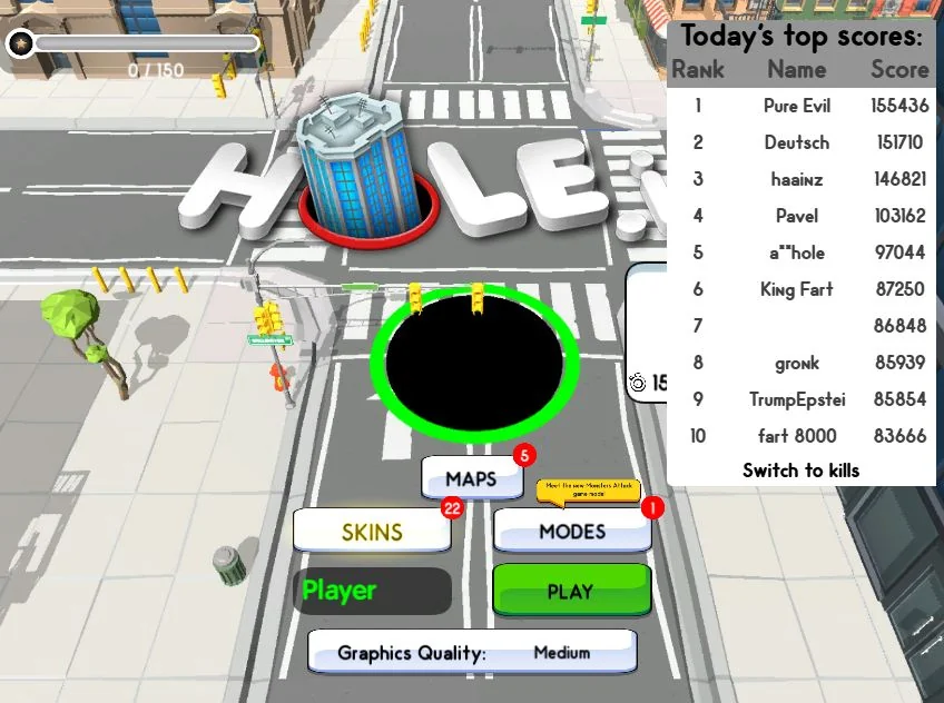 Hole IO vibrant interface