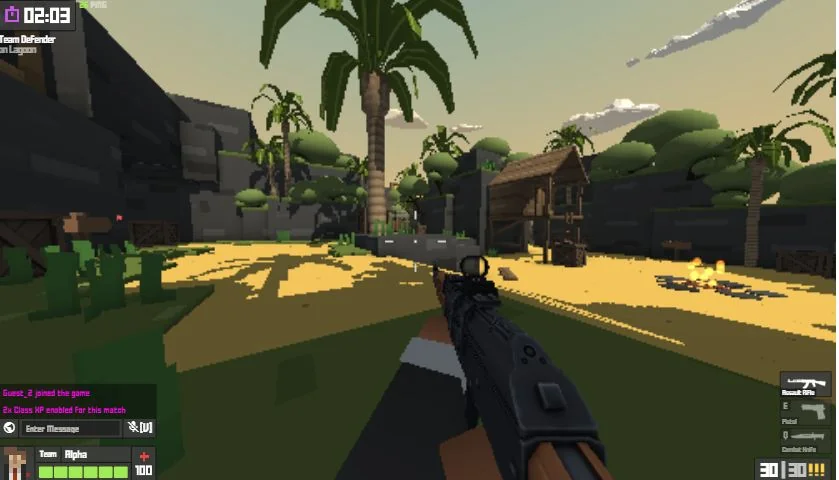 Krunker gameplay interface