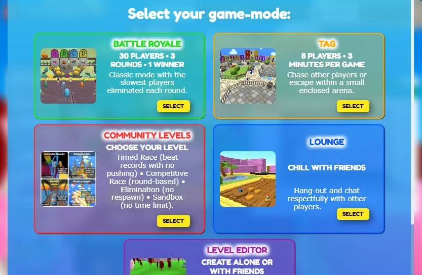 LOLBeans Diverse Modes and Map Creativity