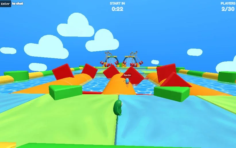LOLBeans features simple graphics with a vibrant 3D style