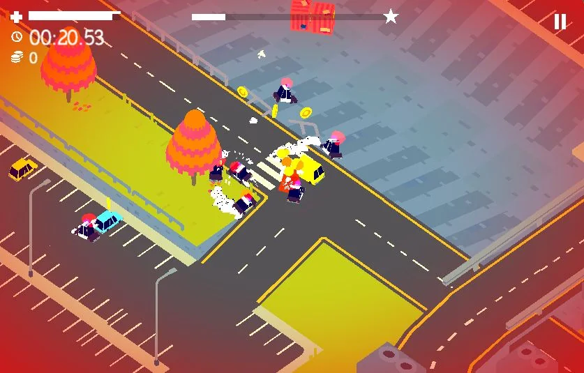 Mad Pursuit Game play interface