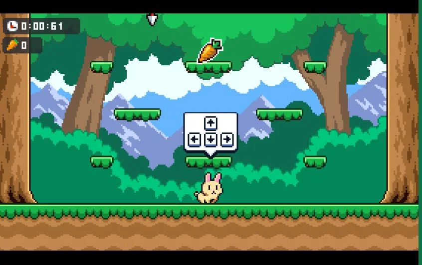 Poor Bunny game play interface