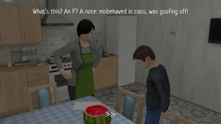 The strict mom is punishing the schoolboy in schoolboy runaway