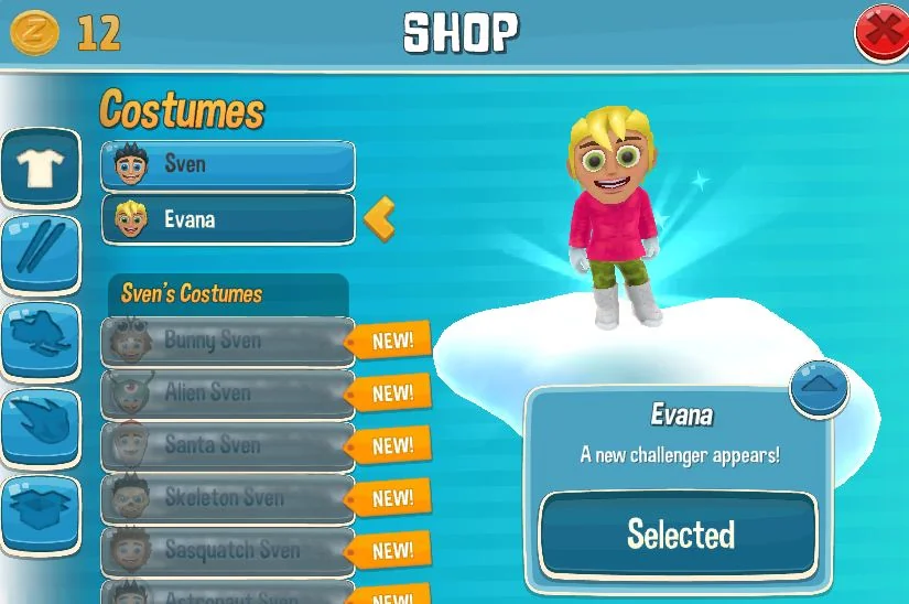 Ski Frenzy shop