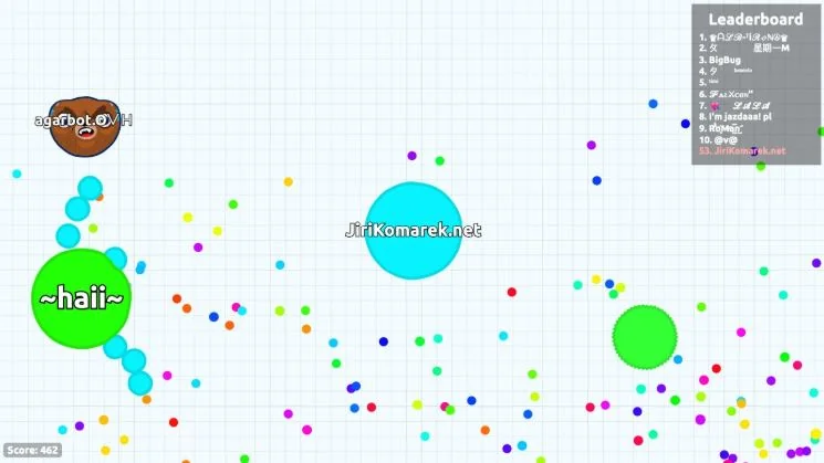 agar.io game interface