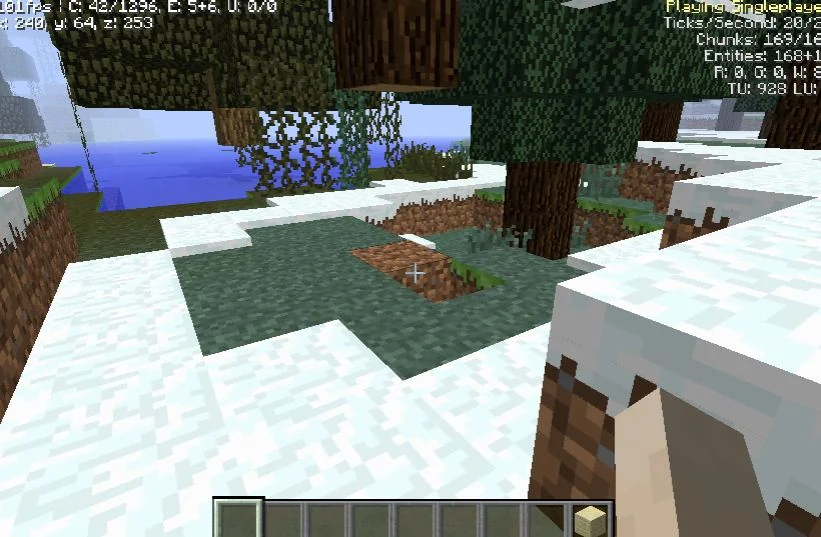 eaglercraft game interface with pixel graphics