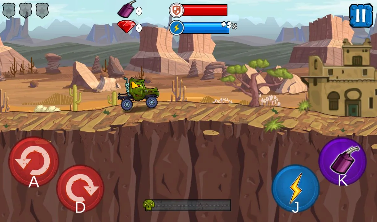 escape drive game interface