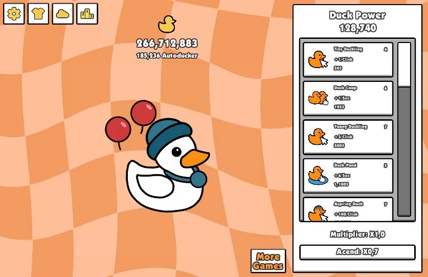 introduction to Duck Clicker game