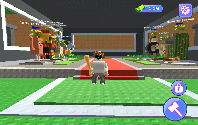 steal brainrots gameplay interface