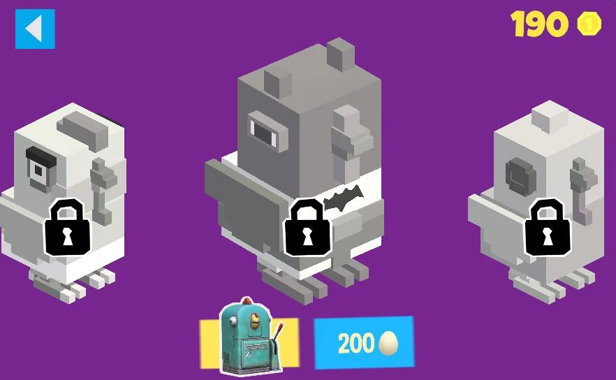 players can earn eggs to unlock new skin of chicken flip